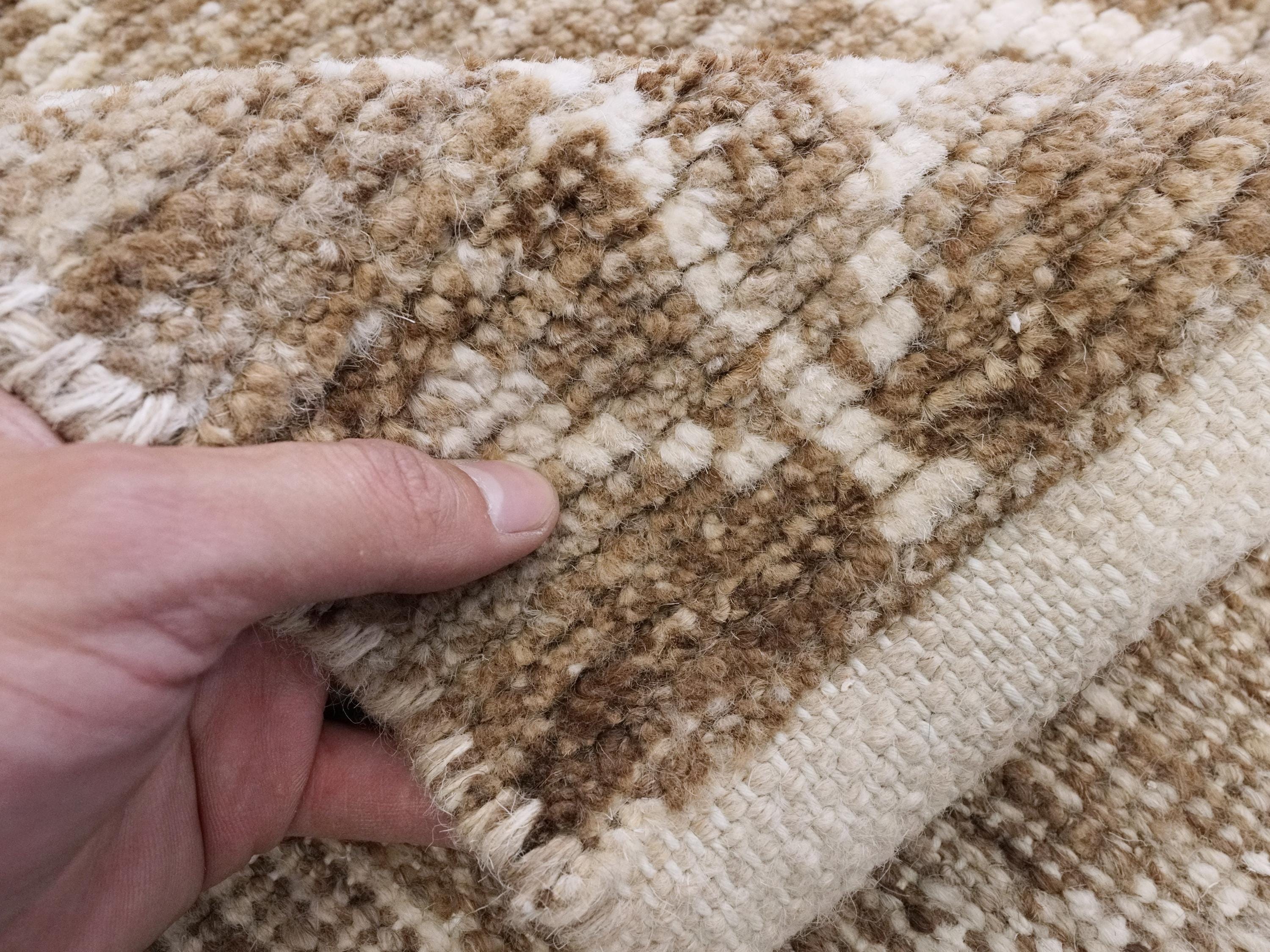 16 Ft Brown Moroccan Runner Rug - Afghan Wide Hallway Rug