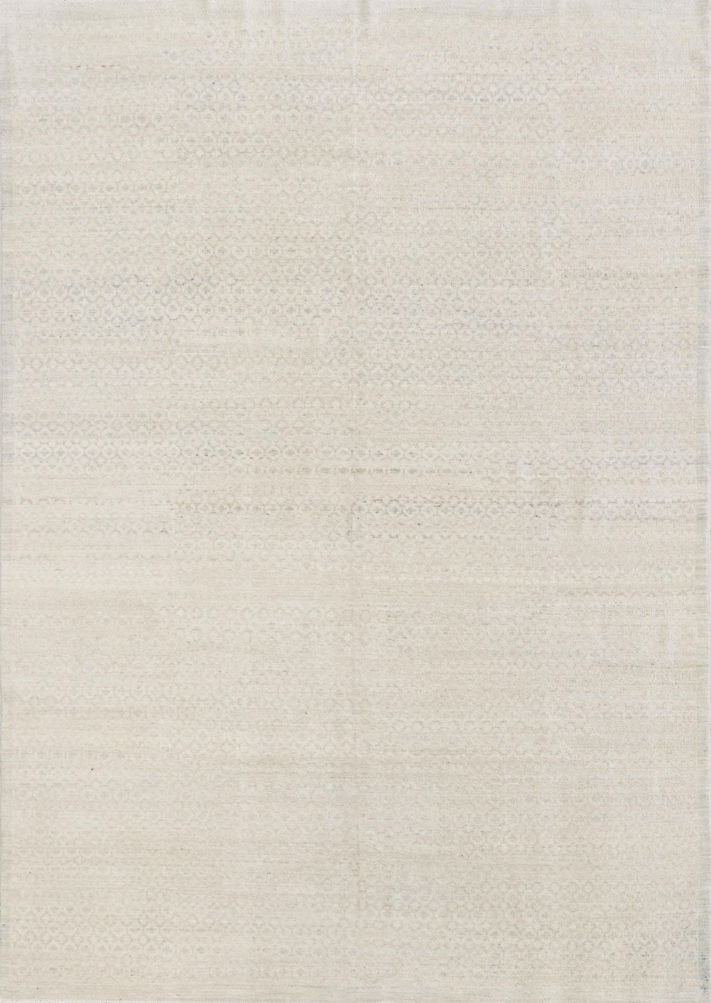 6x9 Ft White Heriz Rug - Hand Knotted Oriental Area Rug