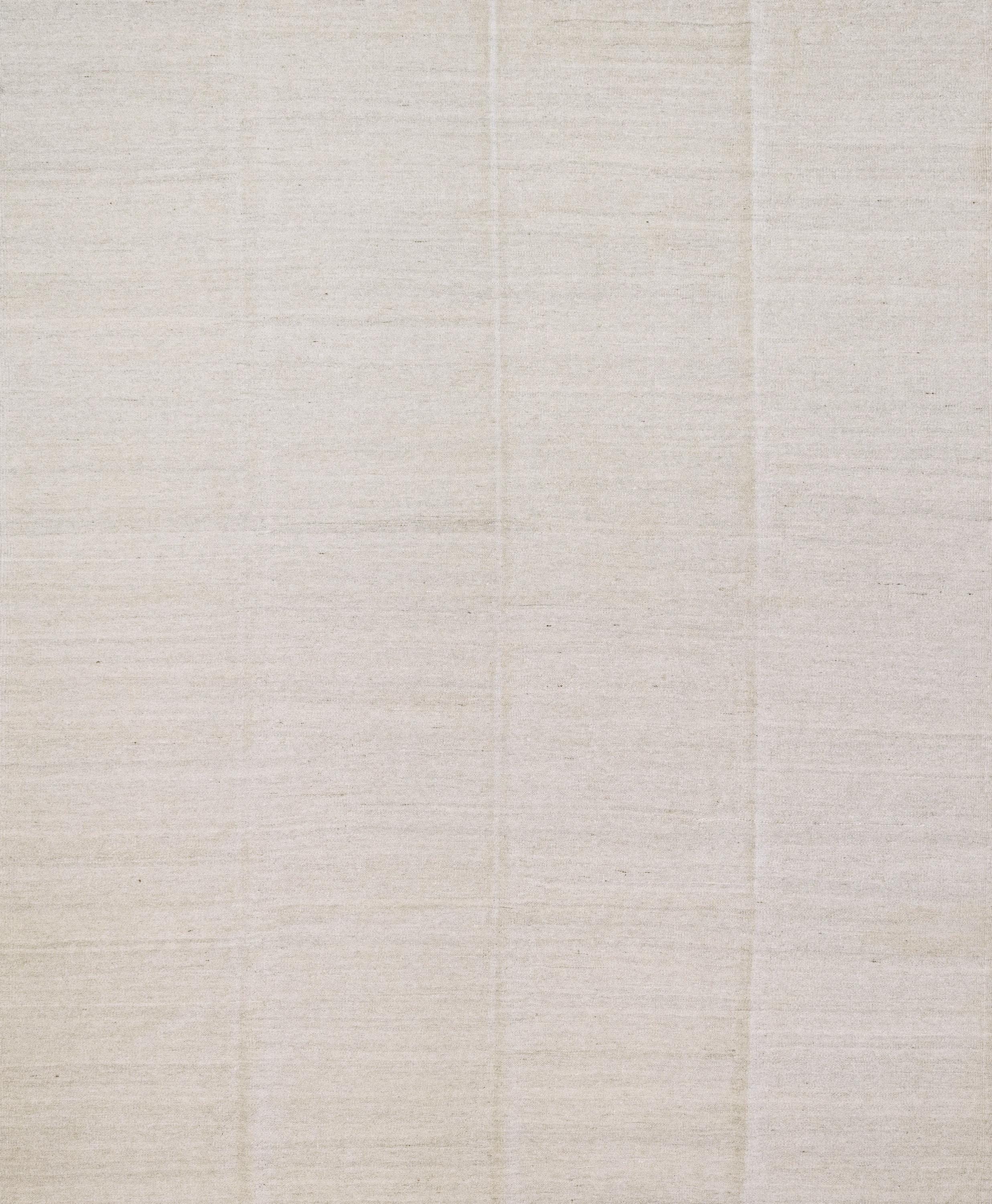 8x10 Ft Beige Kilim - Handwoven Afghan Area Rug