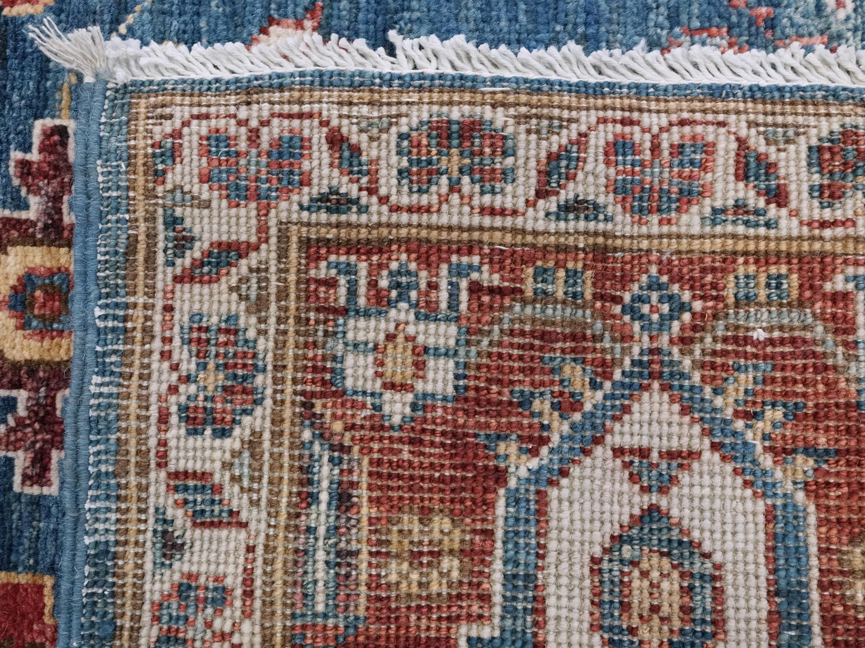 6x9 Ft Blue & Red Serapi Rug - Oriental Area Rug - Persian Design