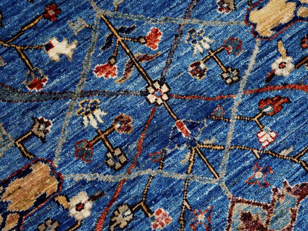 3x5 Ft Blue Bidjar Rug - Handmade Afghan Area Rug