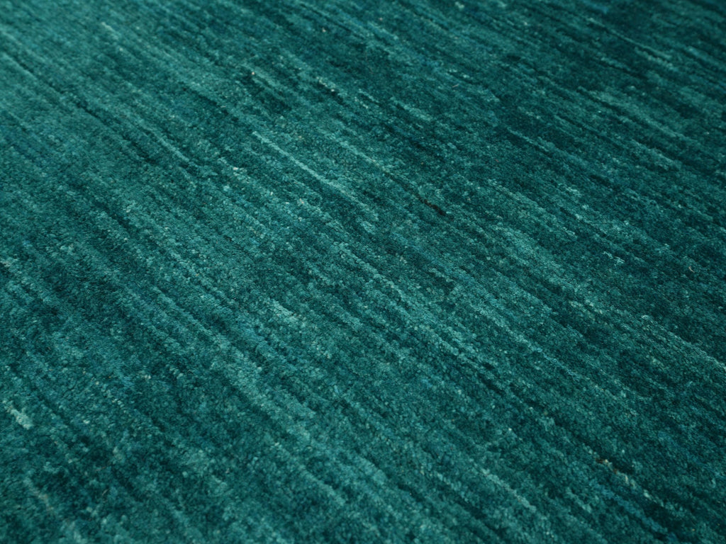 2x3 Ft Green Gabbeh Rug - Hand Knotted Wool Accent Rug