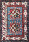 3x4 Ft Blue Heriz Rug - Afghan Oriental Area Rug - Traditional Persian Design