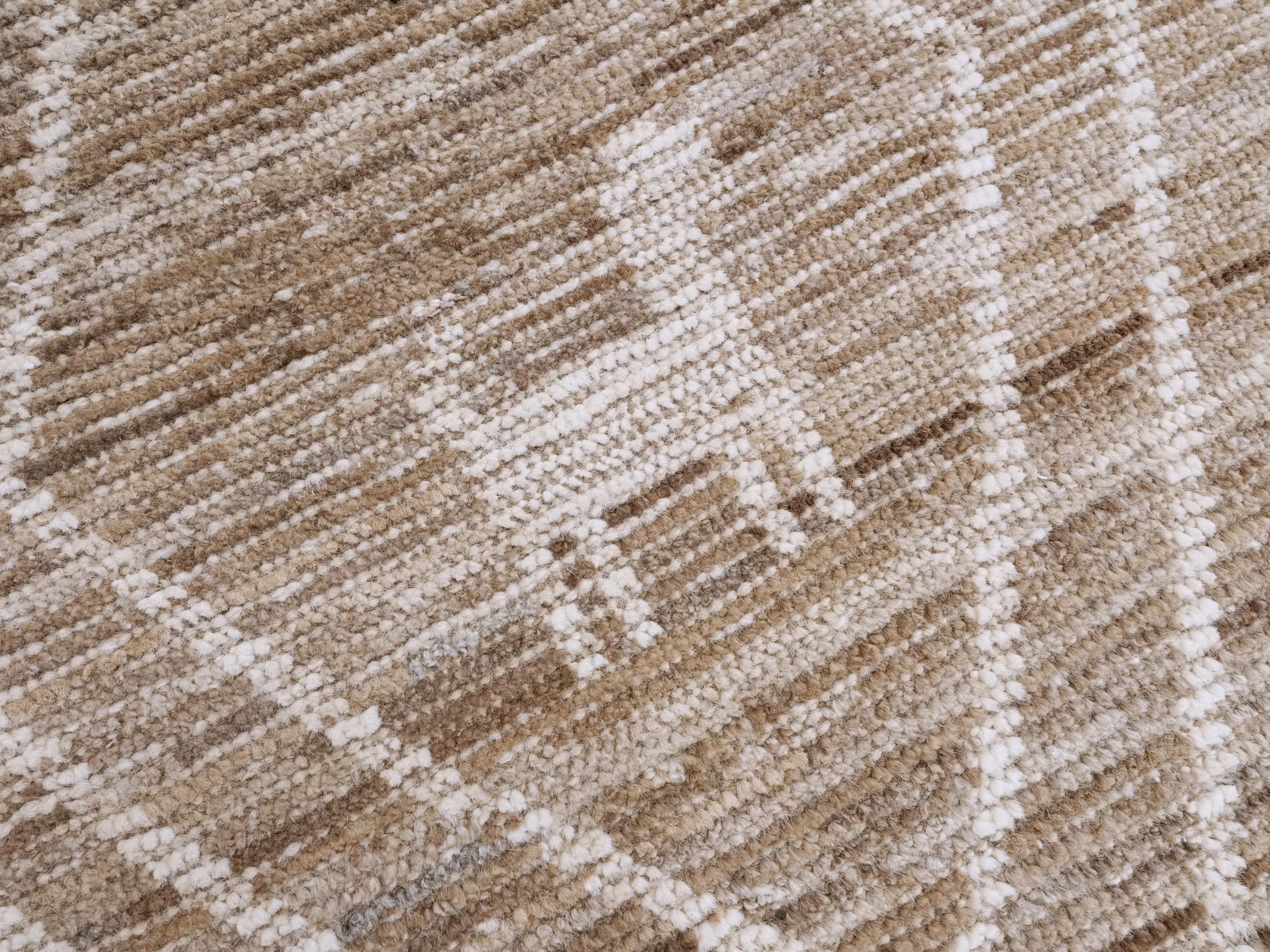 16 Ft Brown Moroccan Runner Rug - Afghan Wide Hallway Rug