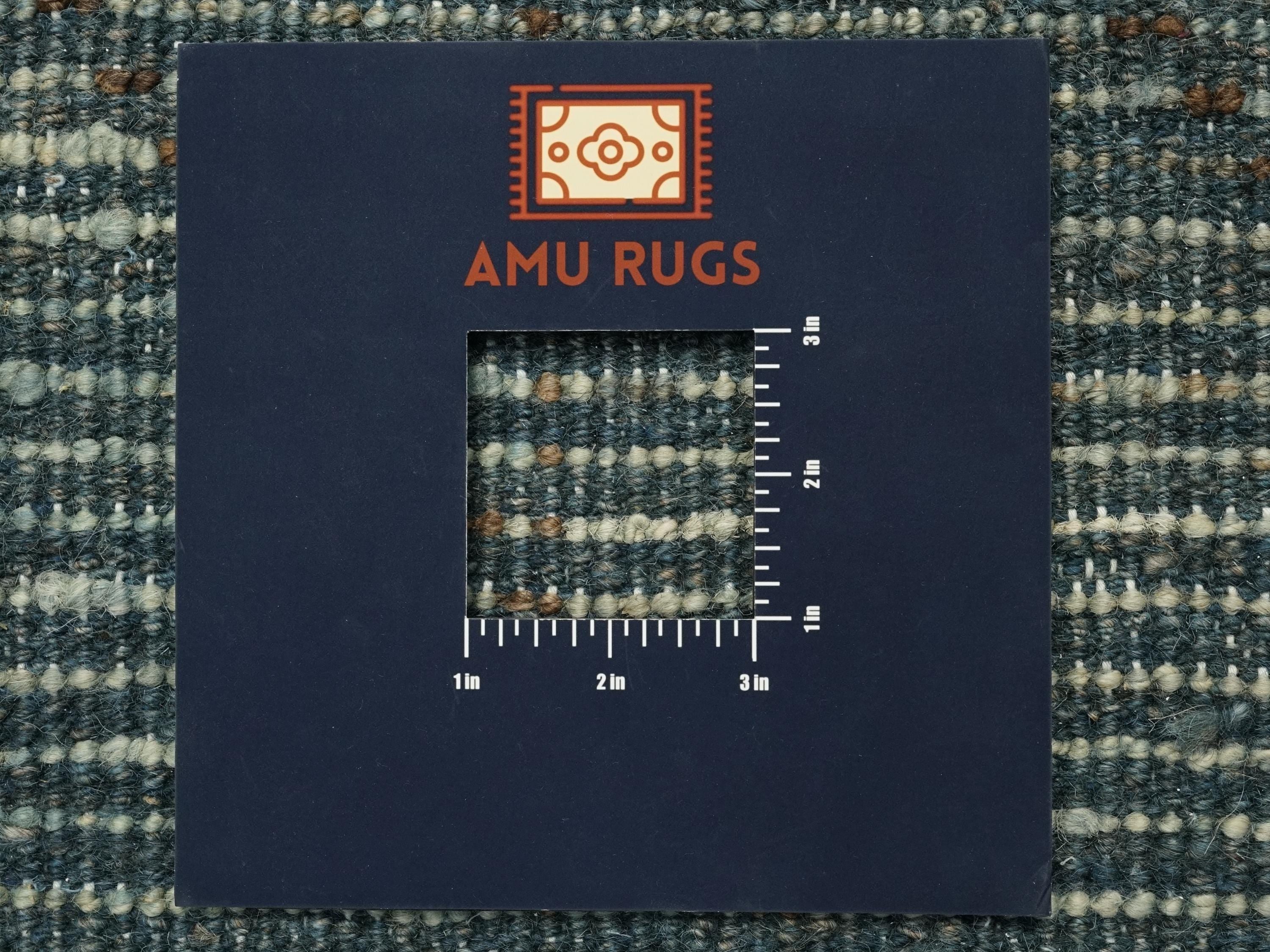 13 Ft Cyan Moroccan Runner Rug - Afghan Handmade Wool Hallway Rug