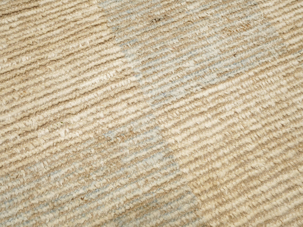 10 Ft Handmade Beige Moroccan Runner Rug - Afghan Wool Rug