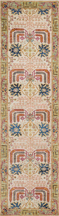 10 Ft Beige Serapi Runner Rug - Hand Knotted Hallway Rug - Persian Design