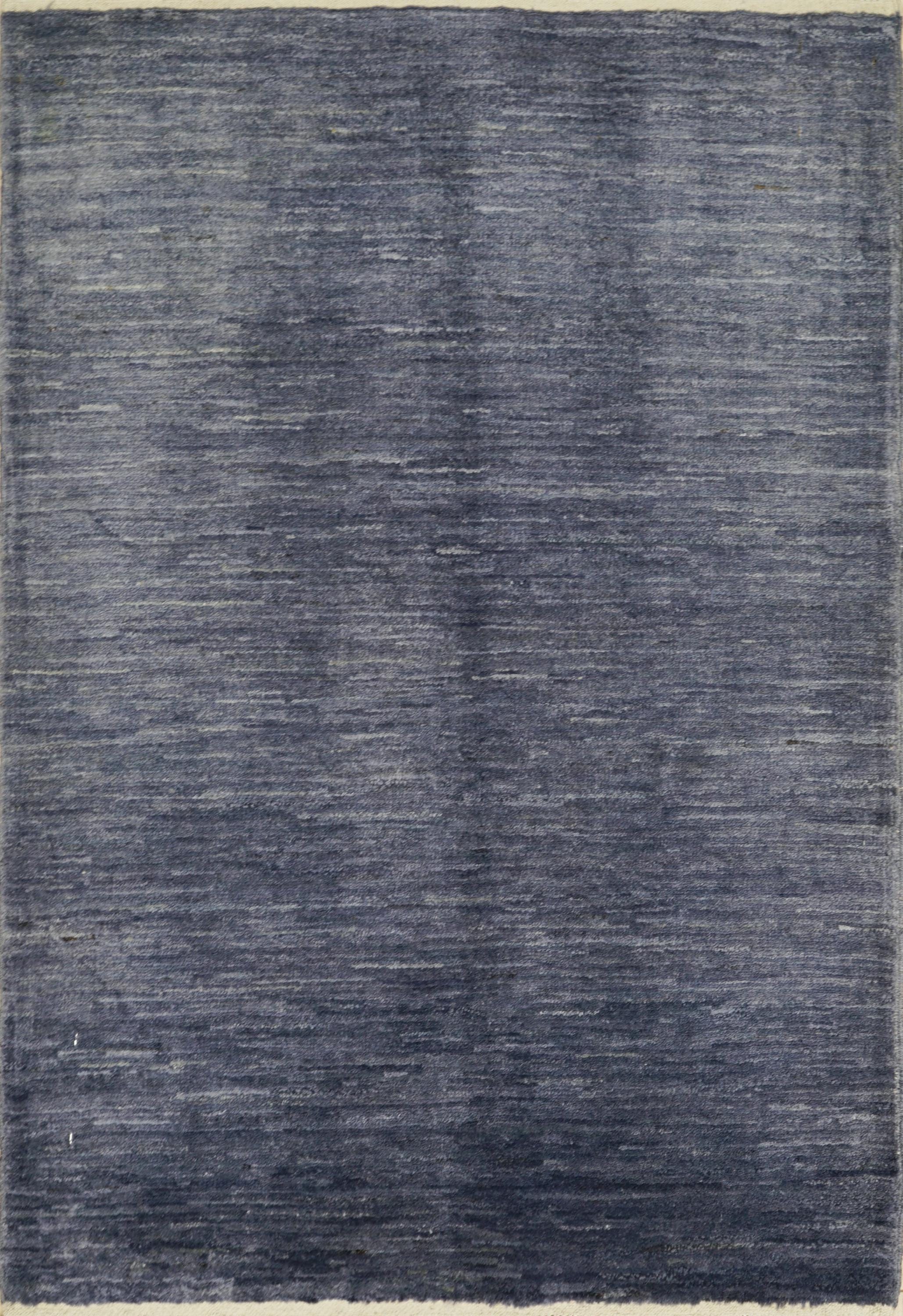 2x3 Ft Gray Gabbeh Rug - Hand Knotted Wool Accent Rug