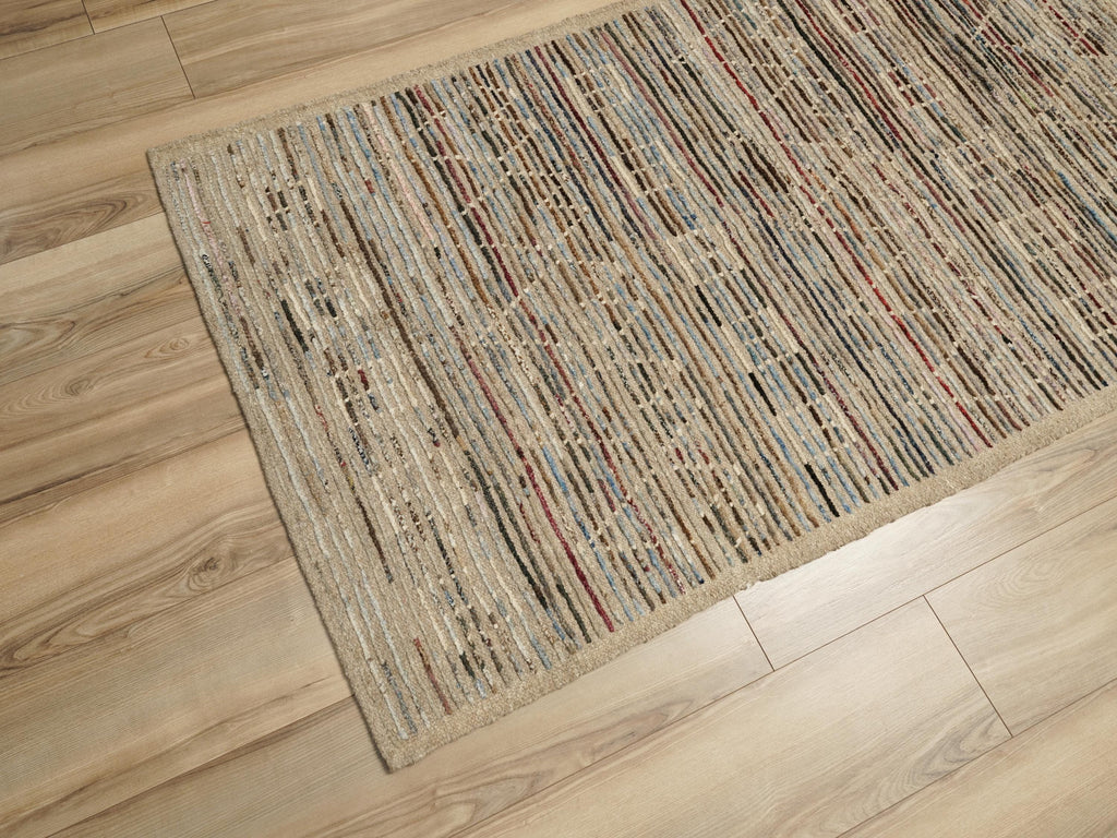 10 Ft Afghan Runner Rug - Handmade Wool Hallway Rug