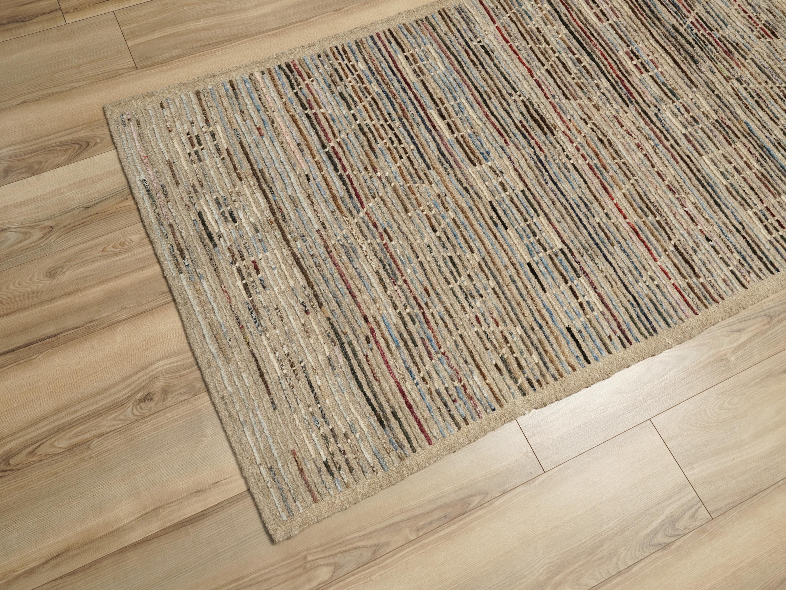 10 Ft Afghan Runner Rug - Handmade Wool Hallway Rug