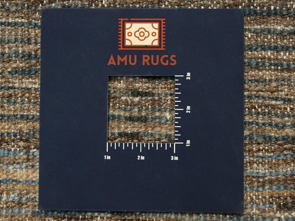 10 Ft Handmade Moroccan Runner Rug: Dark Blue Afghan Runner