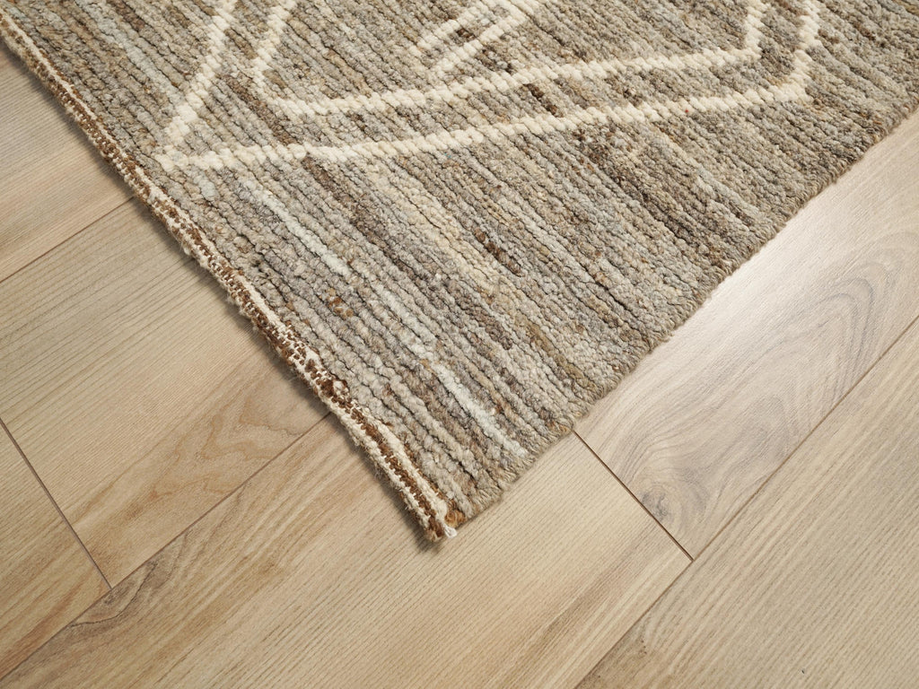 16 Ft Hand Knotted Moroccan Runner Rug - Afghan Wool Rug