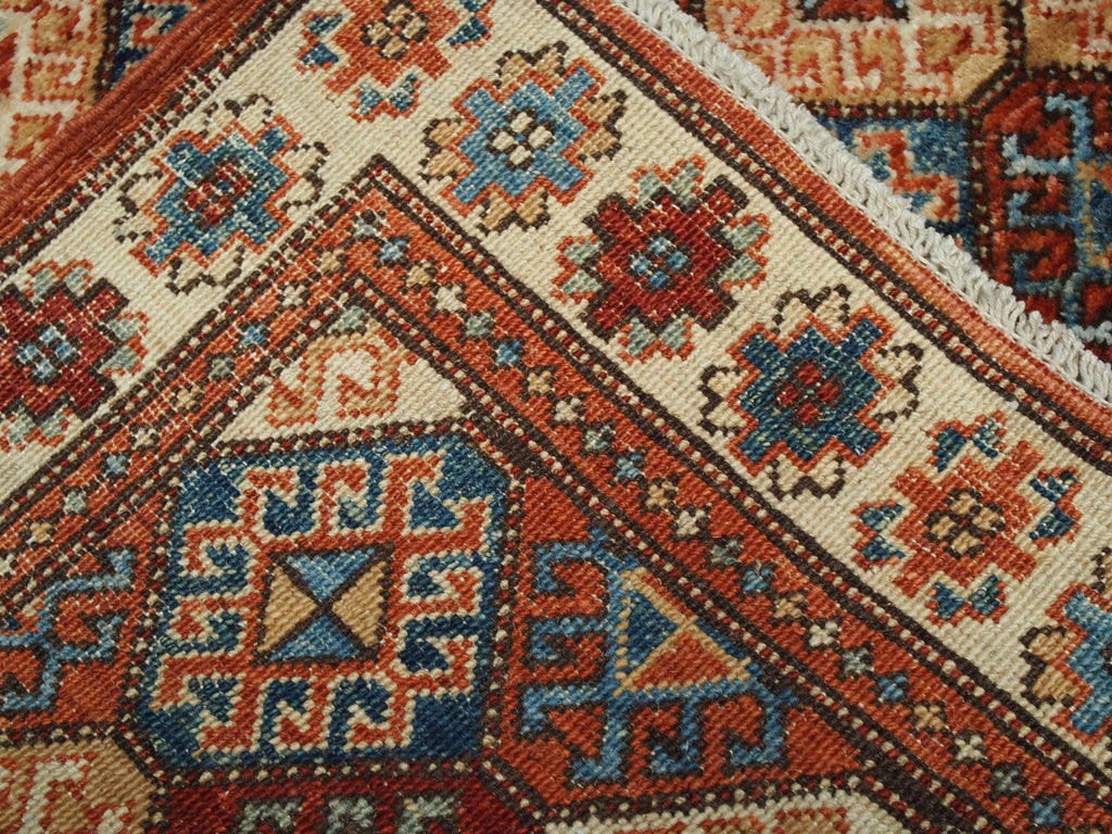 3x5 Ft Orange Heriz Rug - Oriental Wool Rug