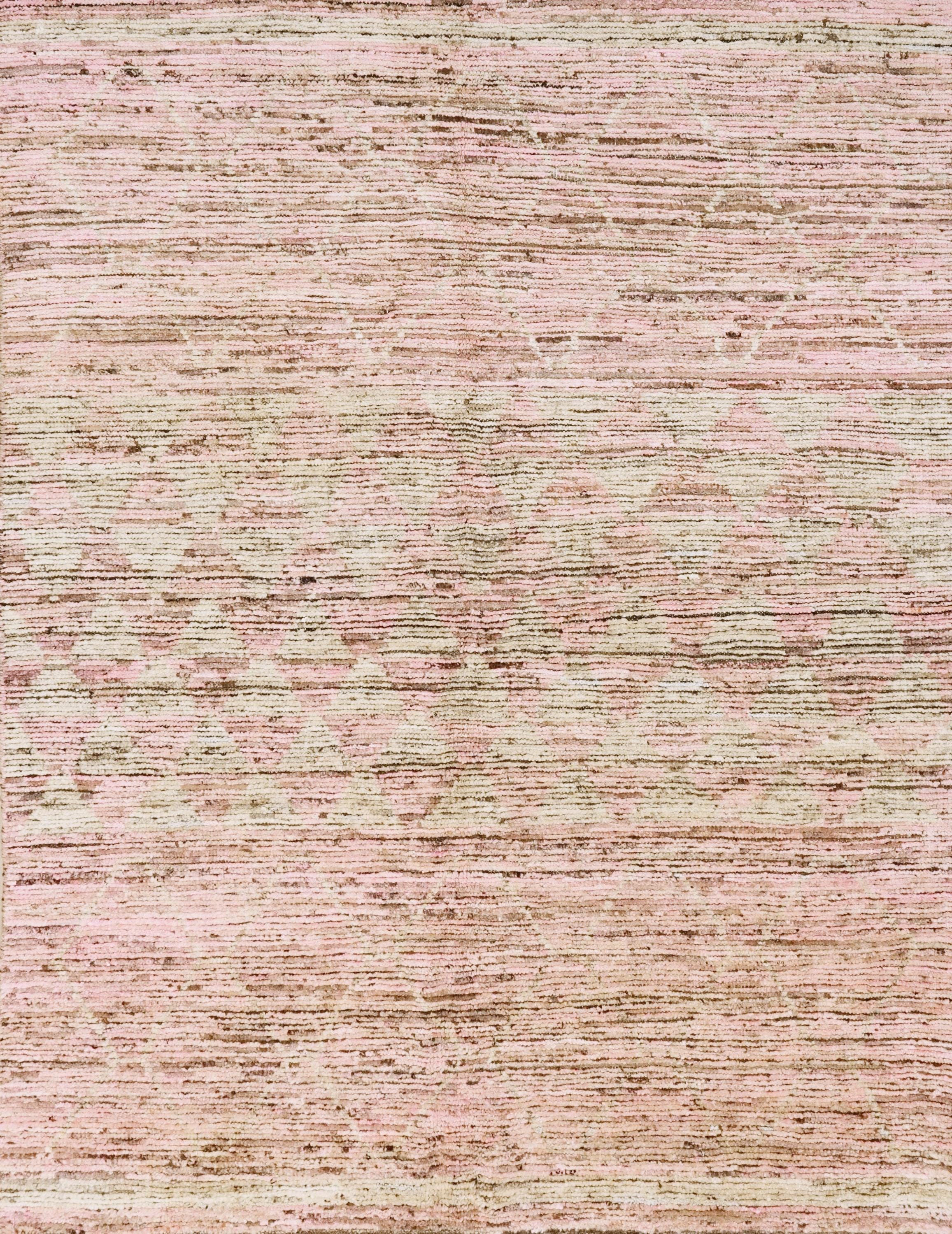 6x8 Ft Pink Moroccan Rug - Abstract Area Rug
