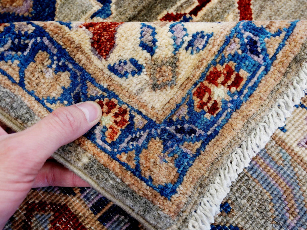 8x10 Ft Brown Heriz Rug - Hand Knotted Oriental Area Rug