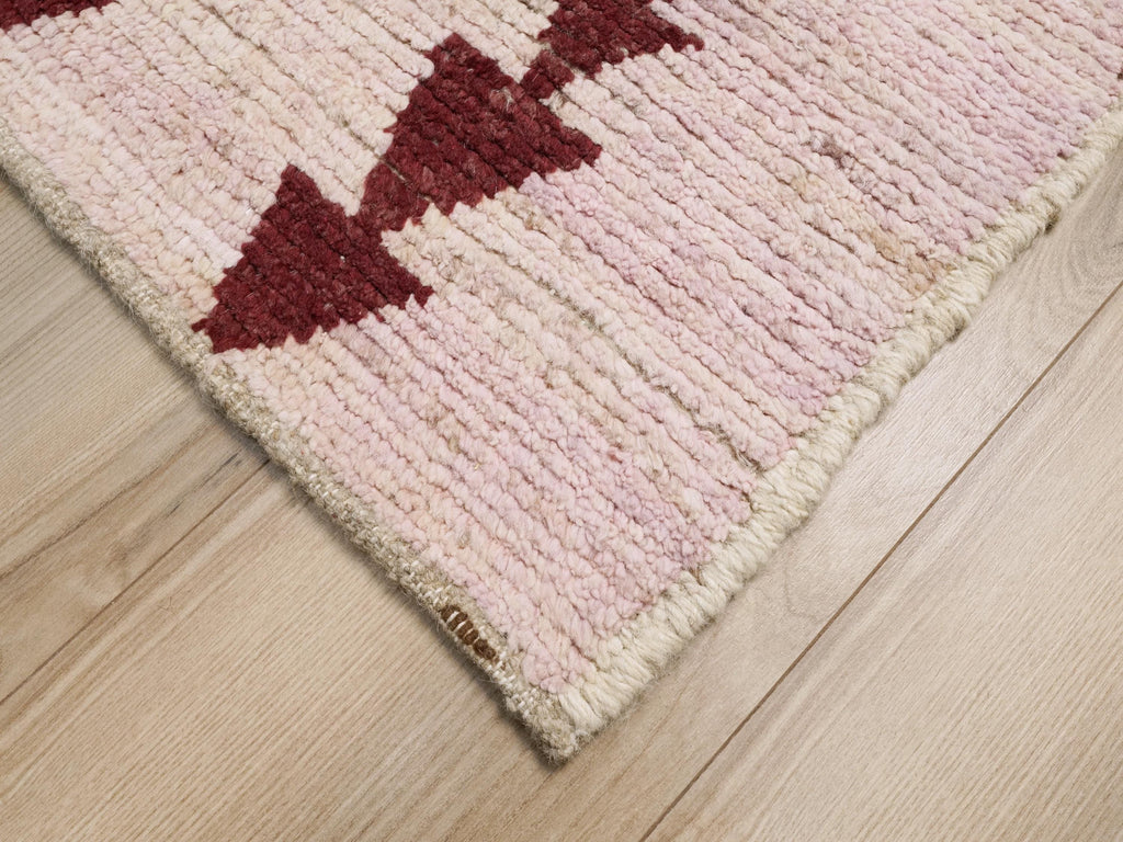 6x8 Ft Multicolor Moroccan Rug - Handmade Afghan Wool Rug - Geometric Design
