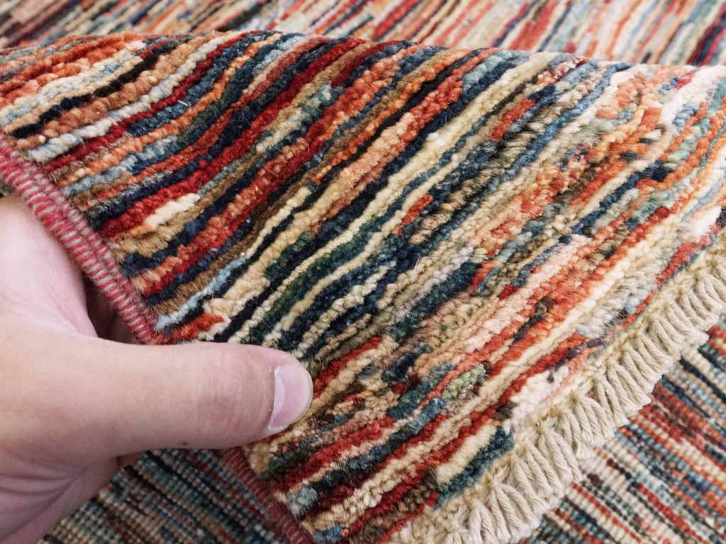 8x10 Ft Colorful Handmade Gabbeh Rug - Afghan Wool Area Rug