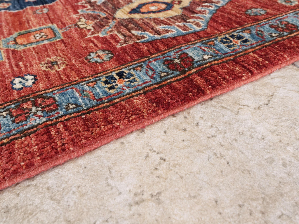 6x9 Ft Red Bidjar Rug - Hand Knotted Oriental Area Rug
