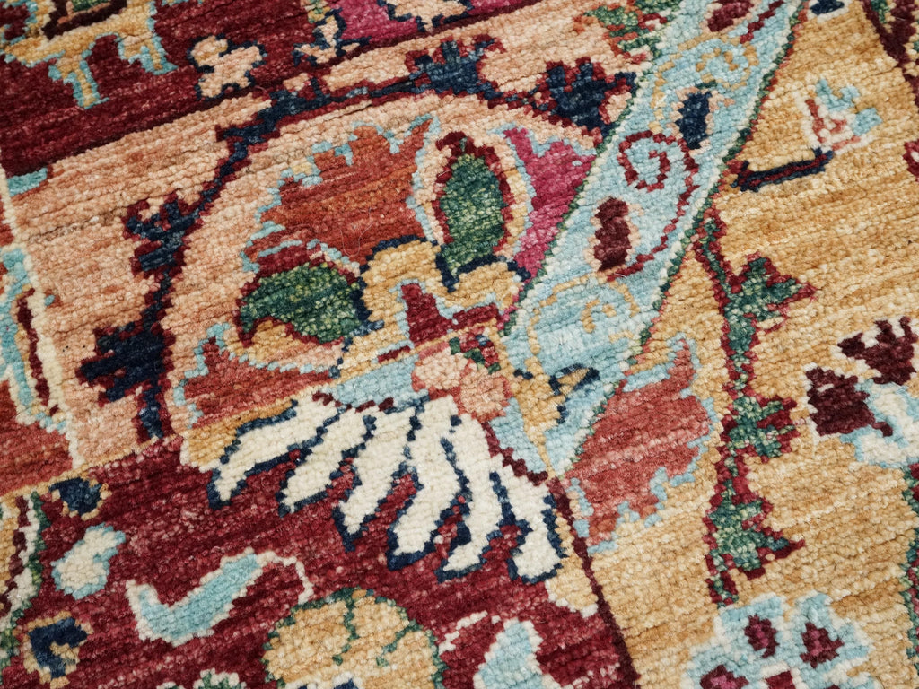 3x4 Ft Hand Knotted Gabbeh Wool Rug - Oriental Area Rug