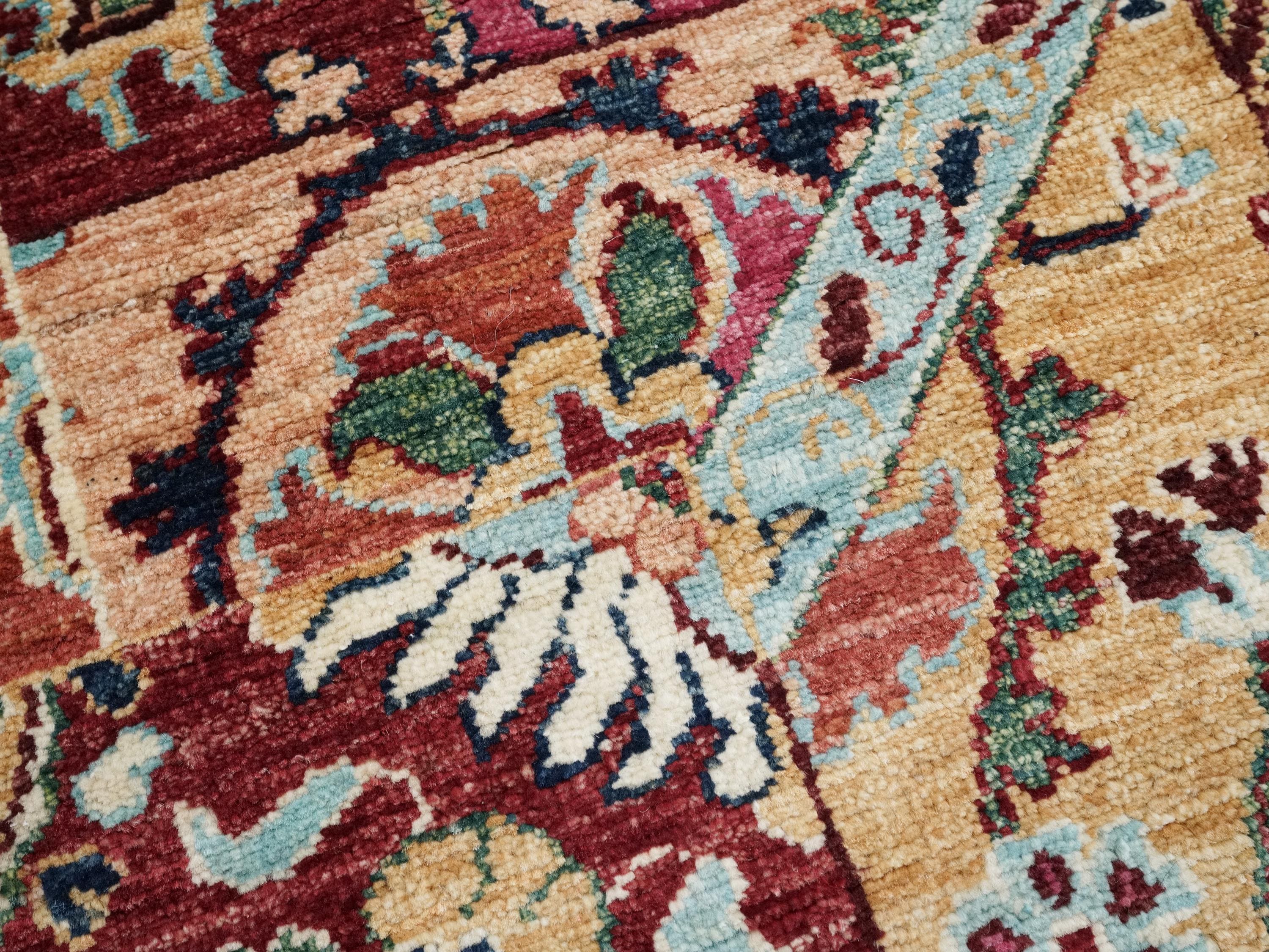 3x4 Ft Hand Knotted Gabbeh Wool Rug - Oriental Area Rug