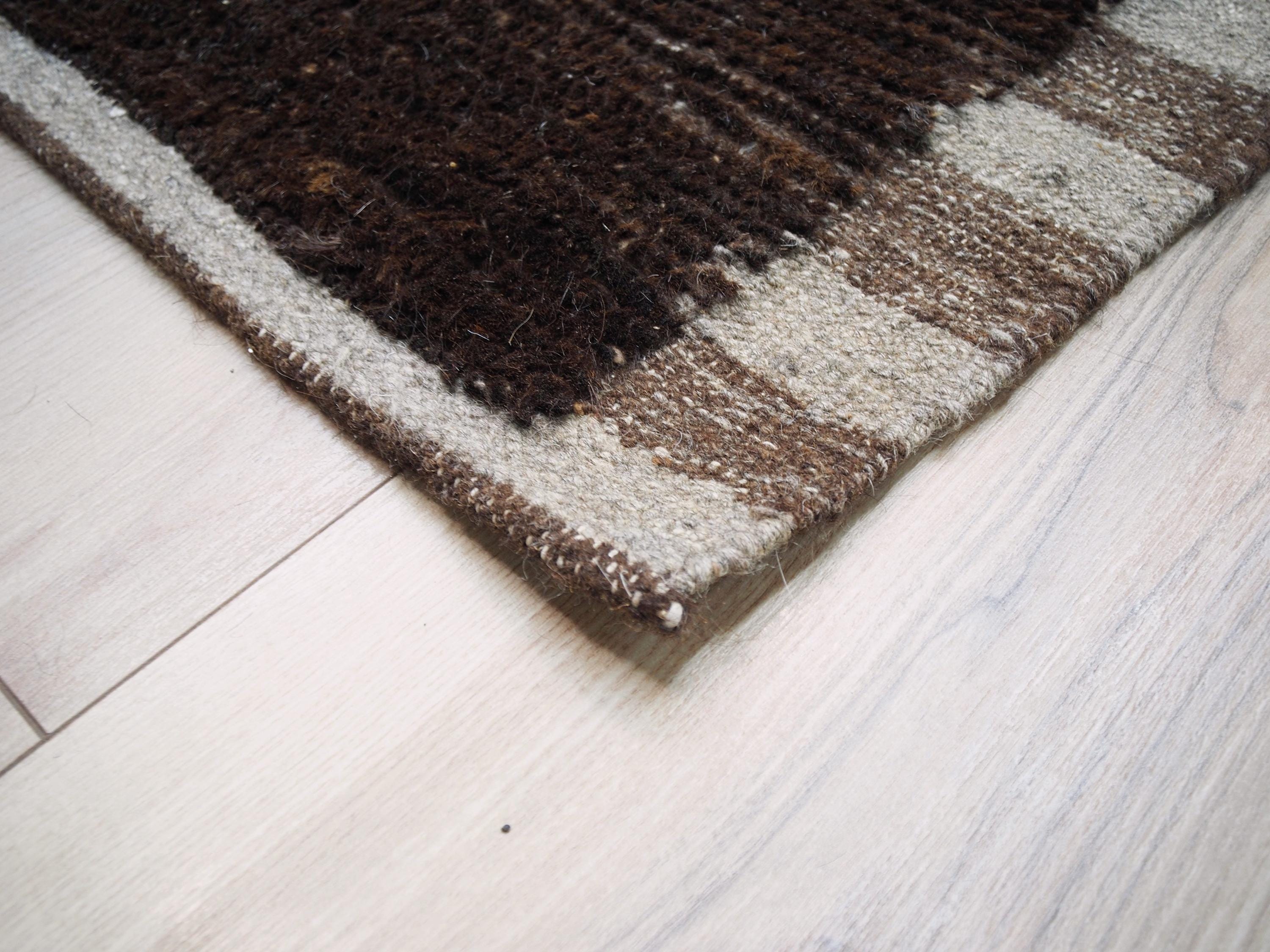 9x12 Ft Dark Brown Moroccan Rug - Hand Knotted Afghan Area Rug
