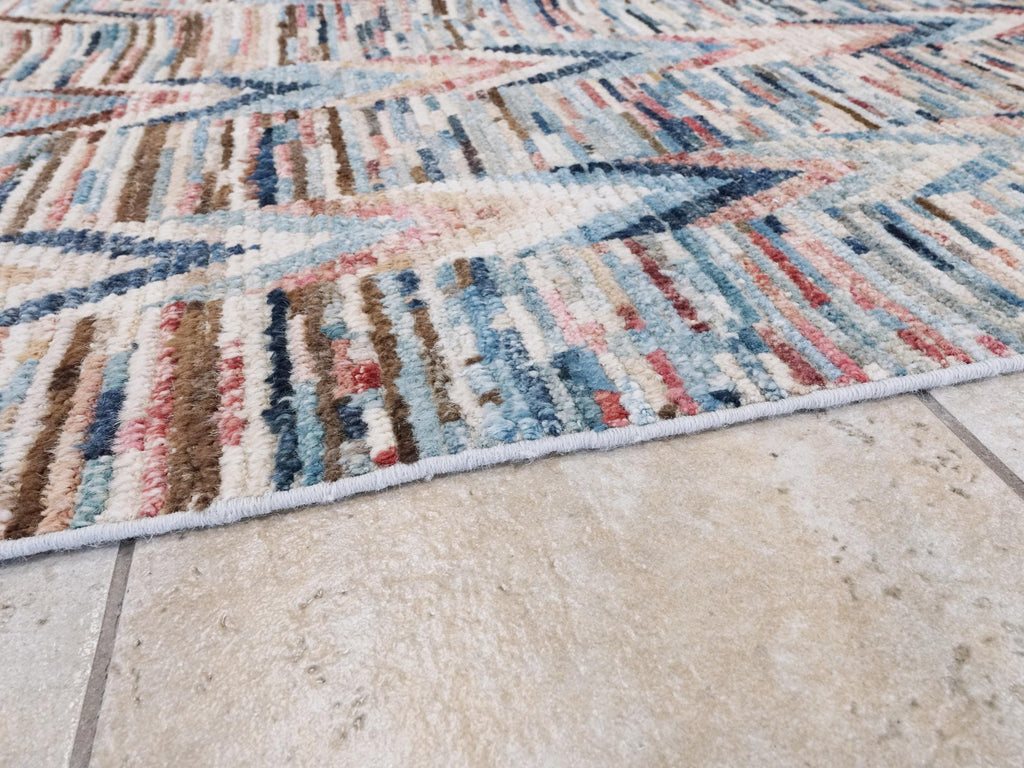 10x14 Ft Colorful Moroccan Rug - Afghan Handmade Wool Rug