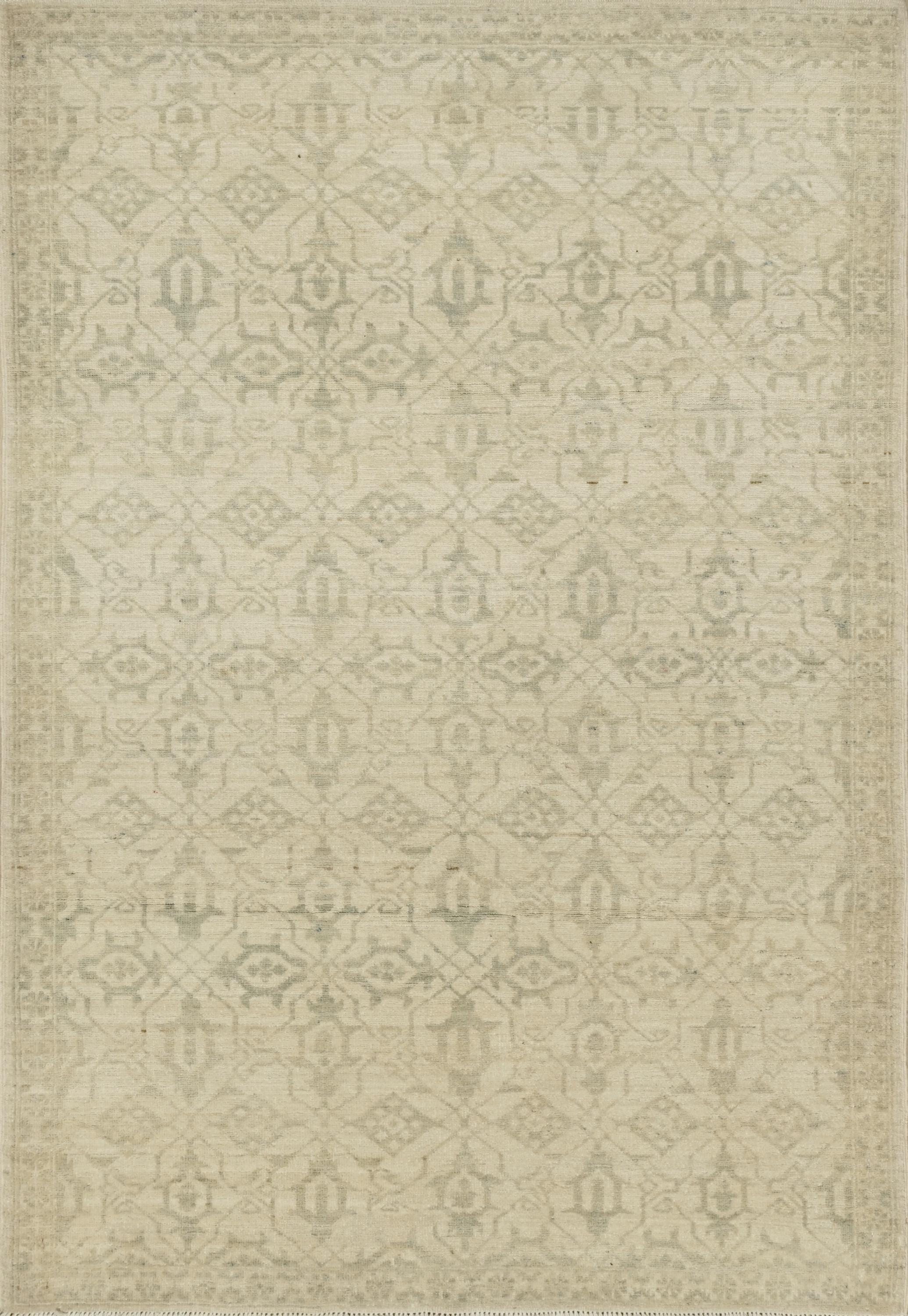 3x5 Ft White Heriz Rug - Ghazni Wool - Oriental Area Rug