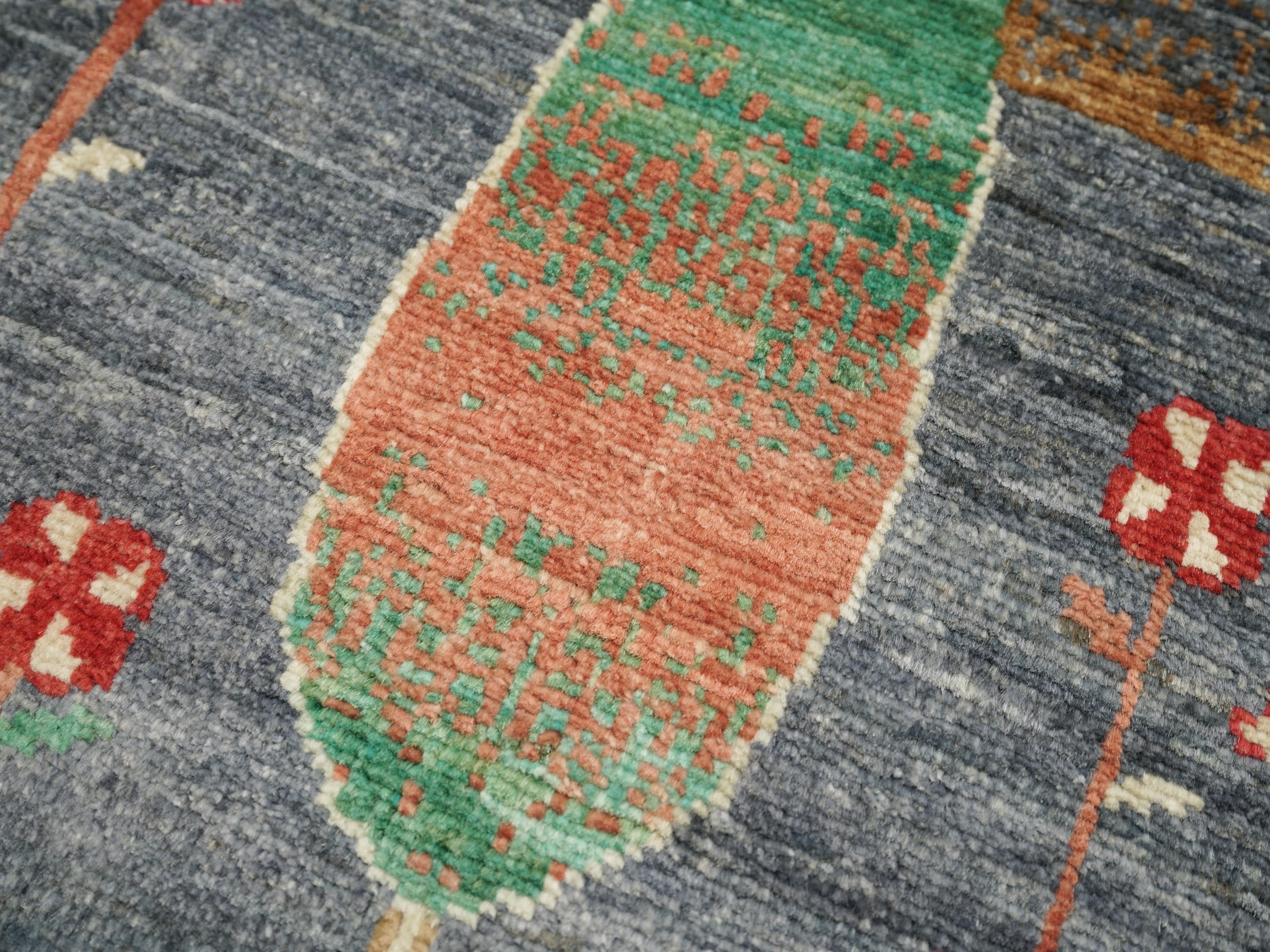 2x3 Ft Hand Knotted Gabbeh Rug - Tribal Area Rug