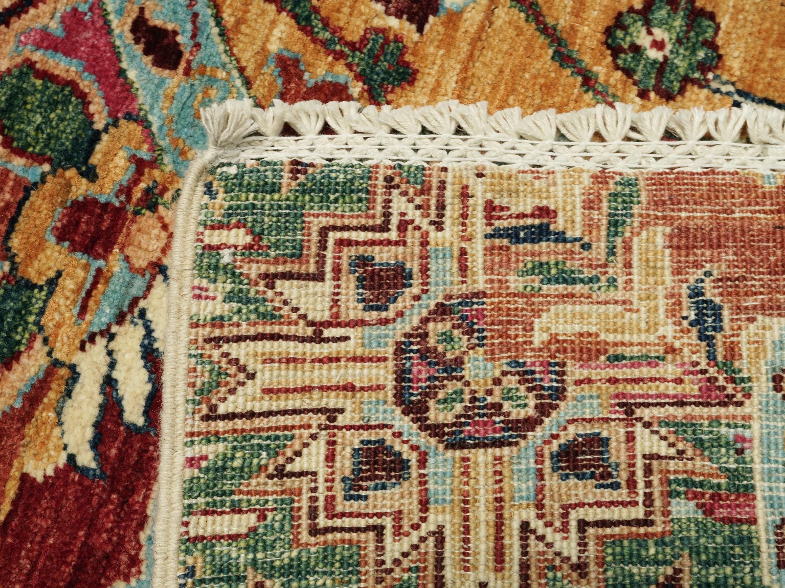3x4 Ft Afghan Rug - Handmade Wool Area Rug