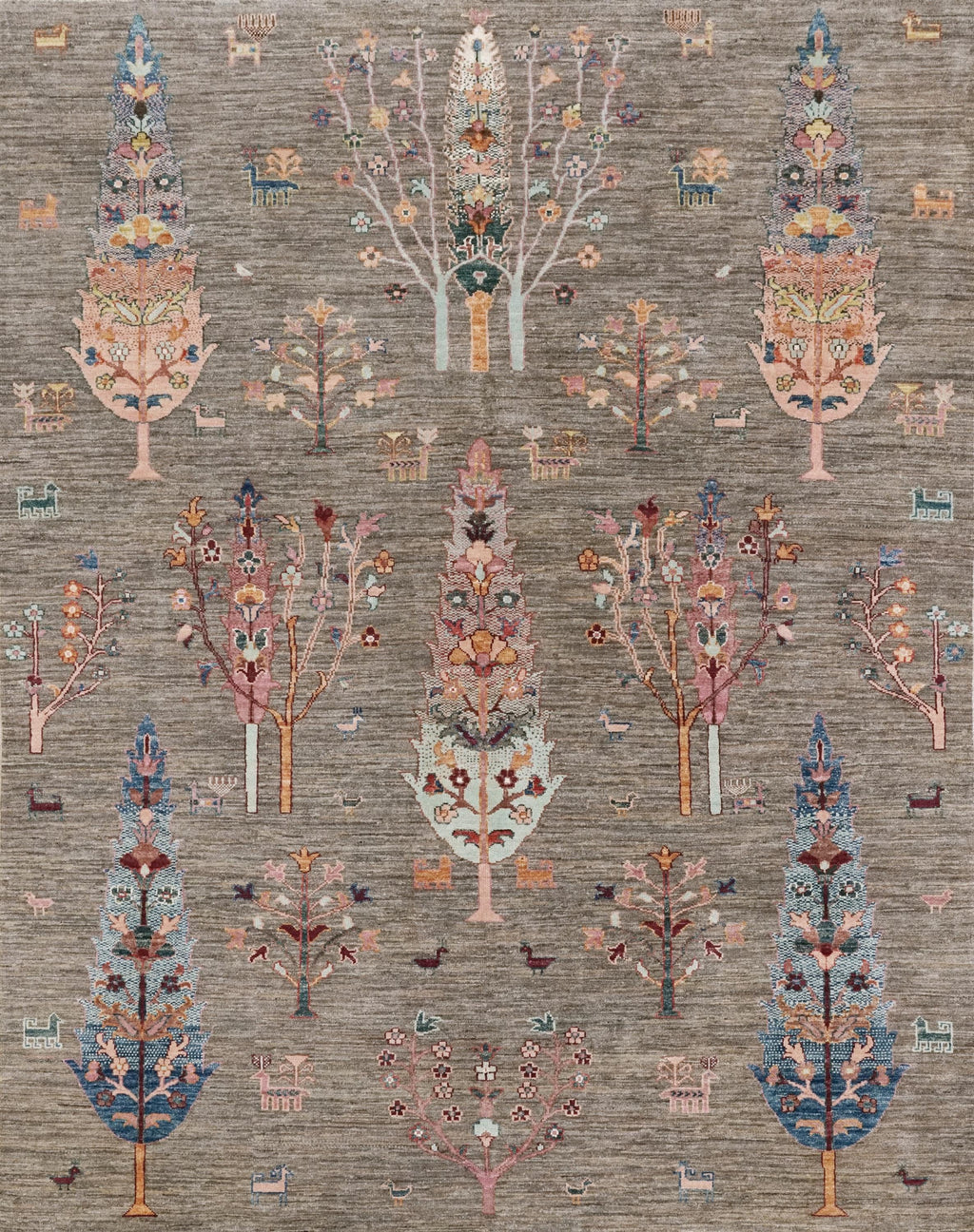 6x7 Ft Hand Knotted Tree of Life Rug - Afghan Wool Rug