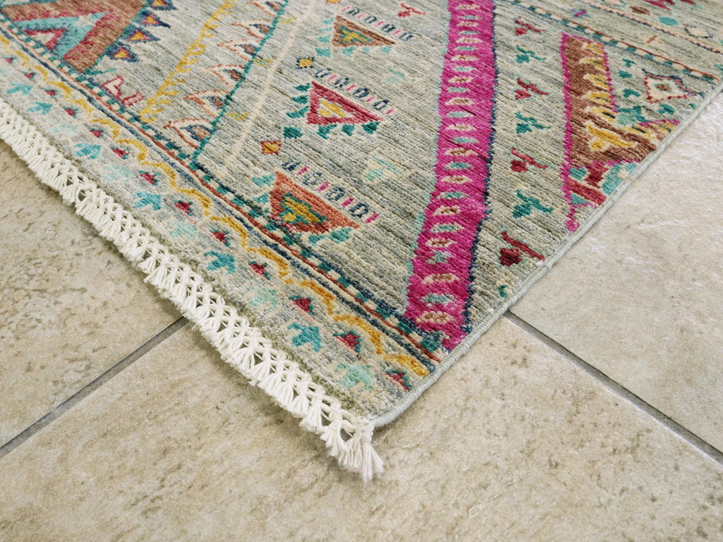 3x5 Ft Cyran Khorjin Rug - Traditional Tribal Design