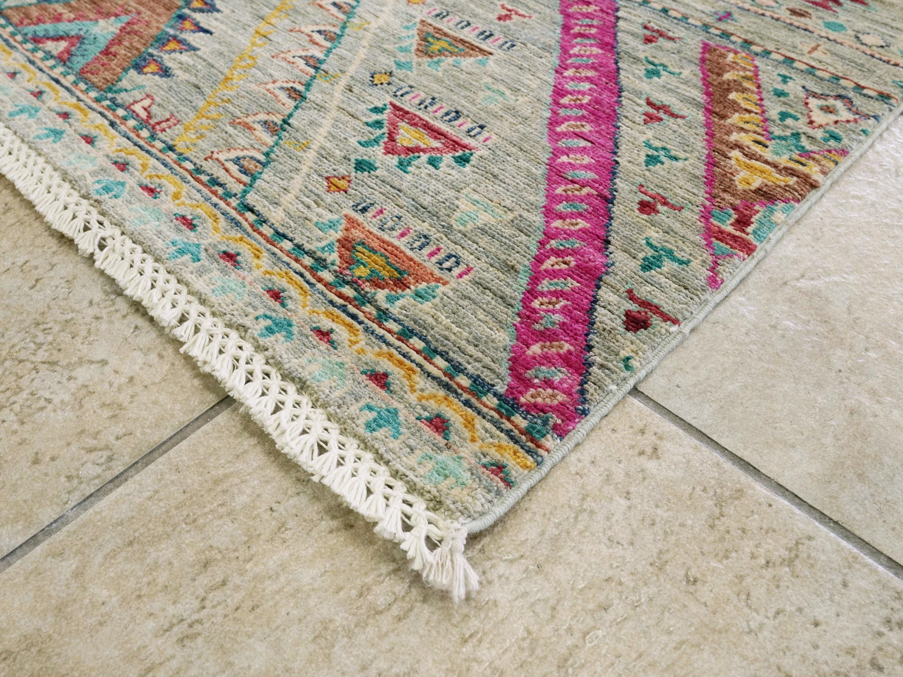 3x5 Ft Cyran Khorjin Rug - Traditional Tribal Design