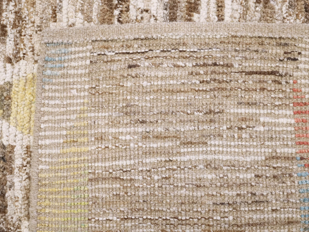 10x14 Ft Handmade Moroccan Rug - Light Brown Wool Rug