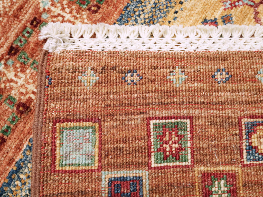 6 x 8 Ft Red Loribaft Rug - Hand Knotted Wool Tribal Area Rug