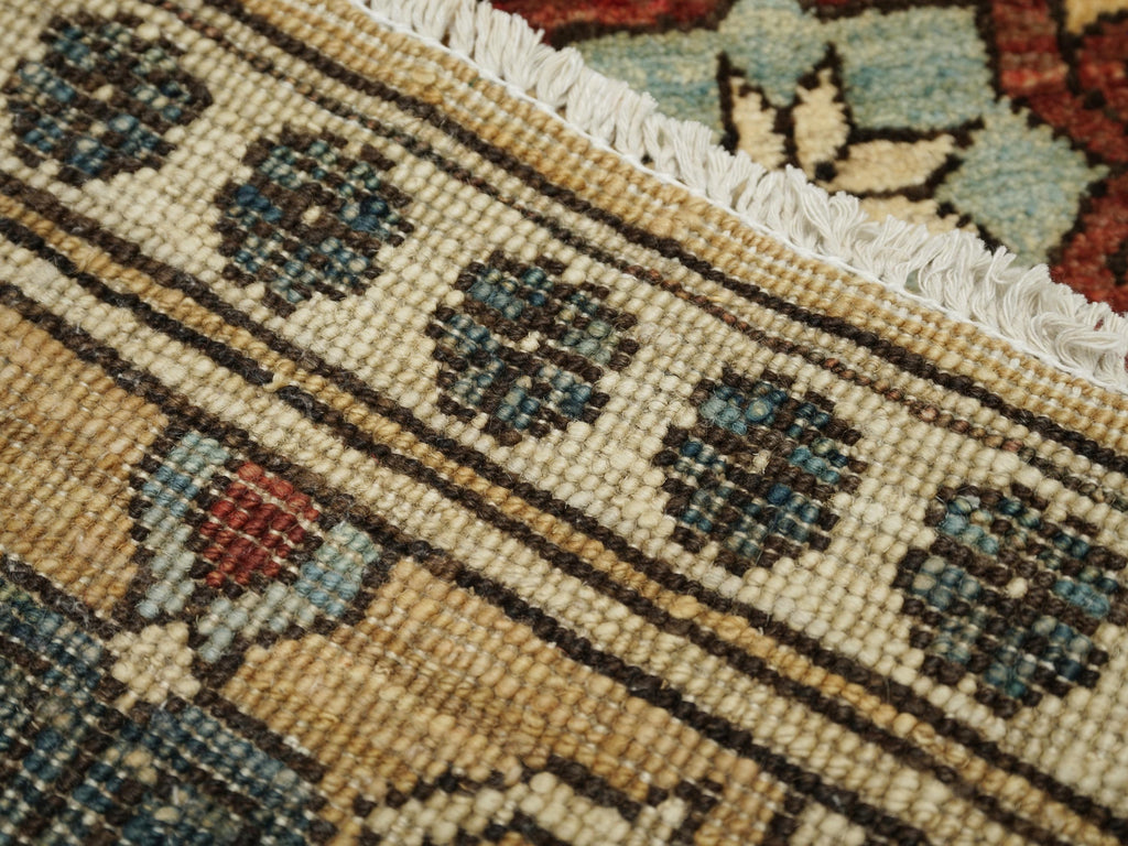 2x3 Ft Yellow Ersari Rug - Afghan Wool Tribal Rug