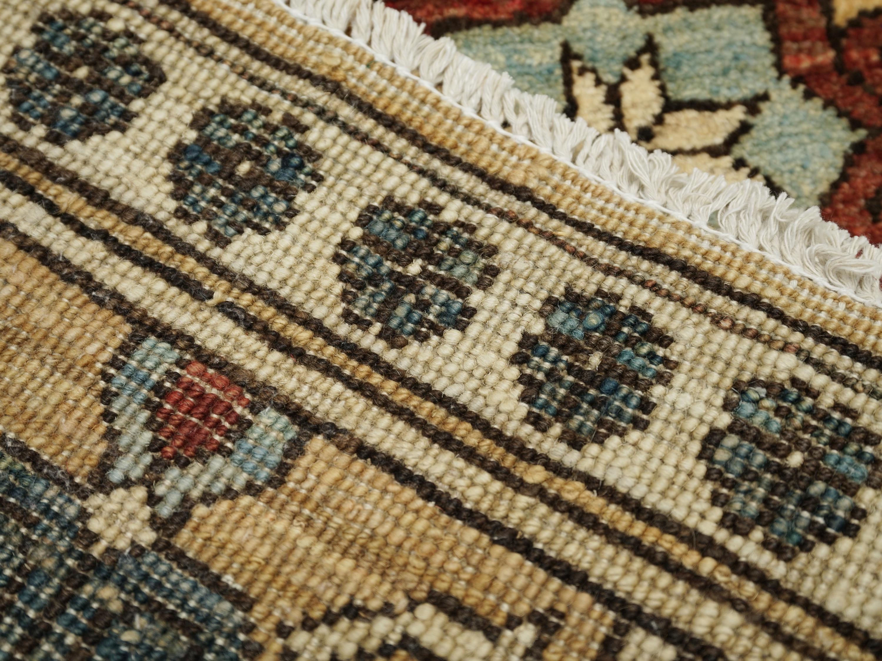 2x3 Ft Yellow Ersari Rug - Afghan Wool Tribal Rug