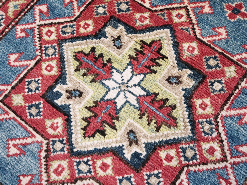 3x4 Ft Blue Heriz Rug - Afghan Oriental Area Rug - Traditional Persian Design