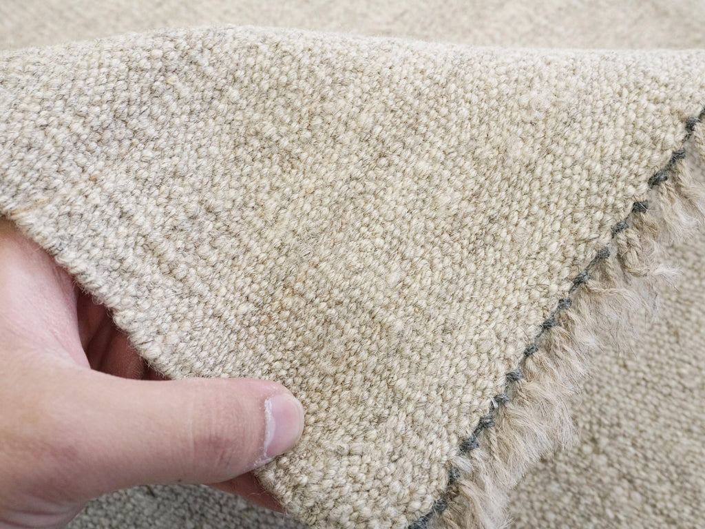 6x9 Ft Beige Kilim Rug - Flat Weave Afghan Rug