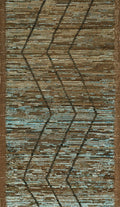 3x6 Ft Hand Knotted Brown Moroccan Rug - Afghan Wool Rug