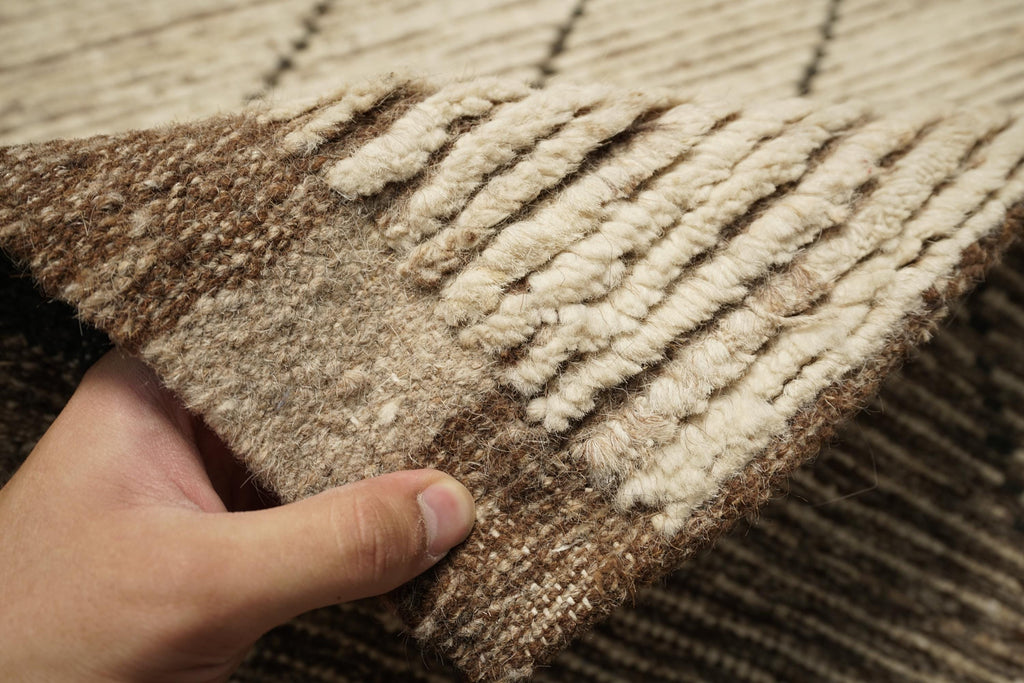 10 Ft Handmade Moroccan Runner Rug - Afghan Wool Rug