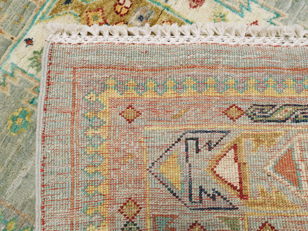 6x8 Ft Light Green Bidjar Rug - Hand Knotted Wool Persian Rug