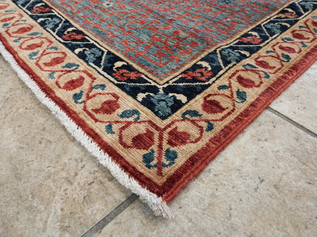 12x15 Ft Red Mamluk Rug - Handmade Afghan Oriental Rug - Oversize