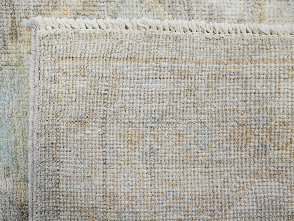 8x10 Ft Light Brown Ushak Rug - Hand Knotted Oriental Rug - Ottoman Design