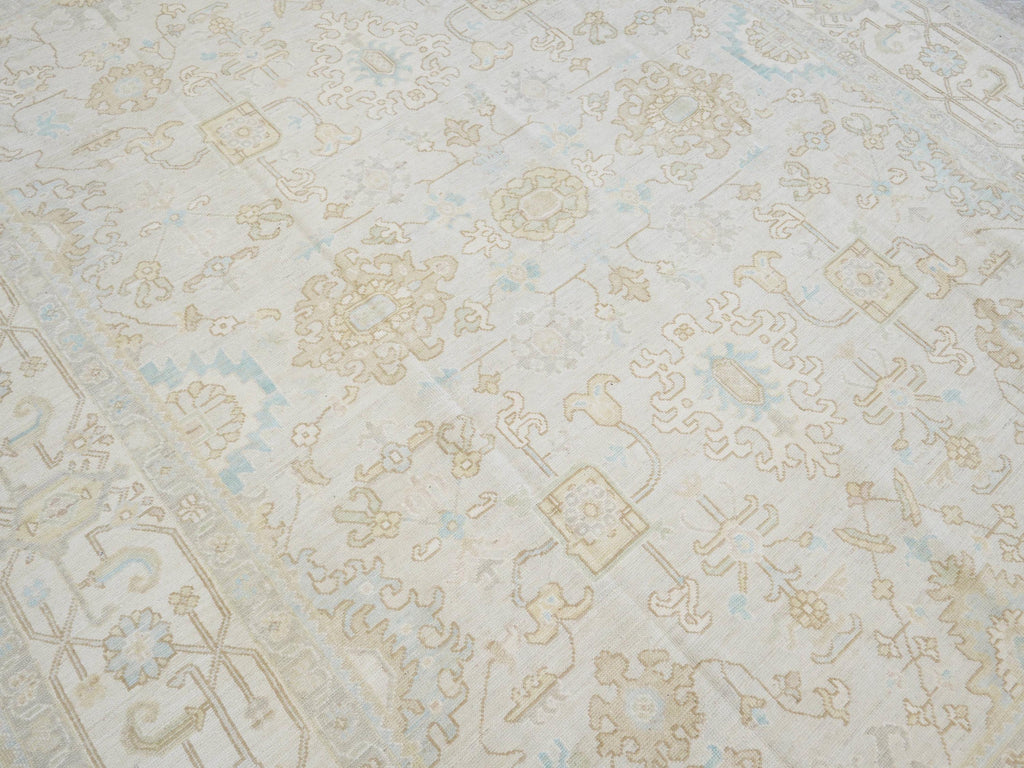 9x12 Ft Light Brown Oushak Rug - Handmade Area Rug