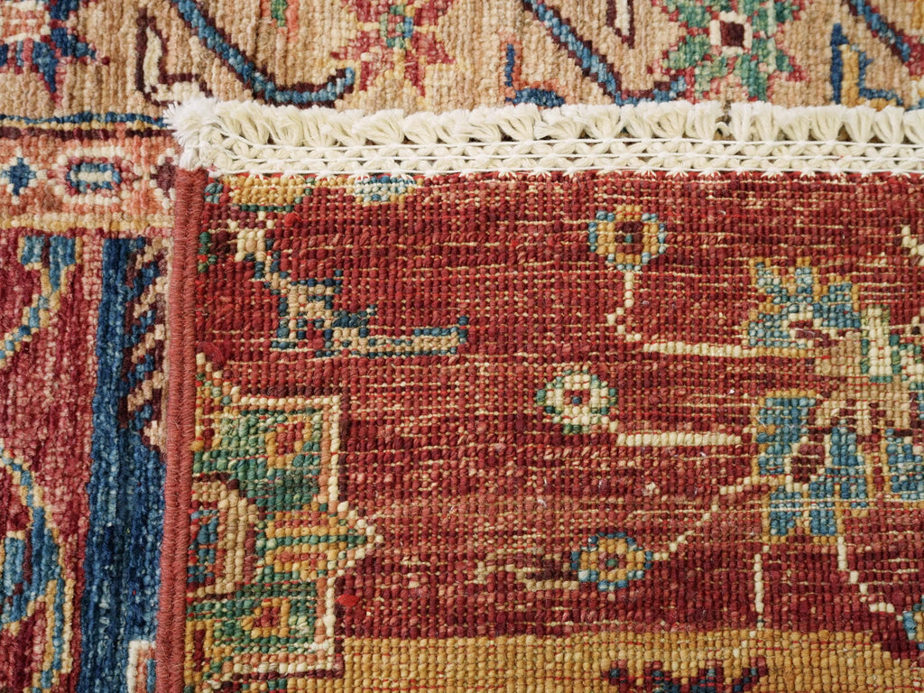 3x5 Ft Hand Knotted Red Gabbeh Rug - Oriental Rug
