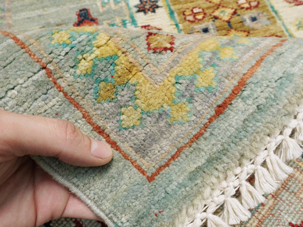 6x8 Ft Light Green Bidjar Rug - Hand Knotted Wool Persian Rug