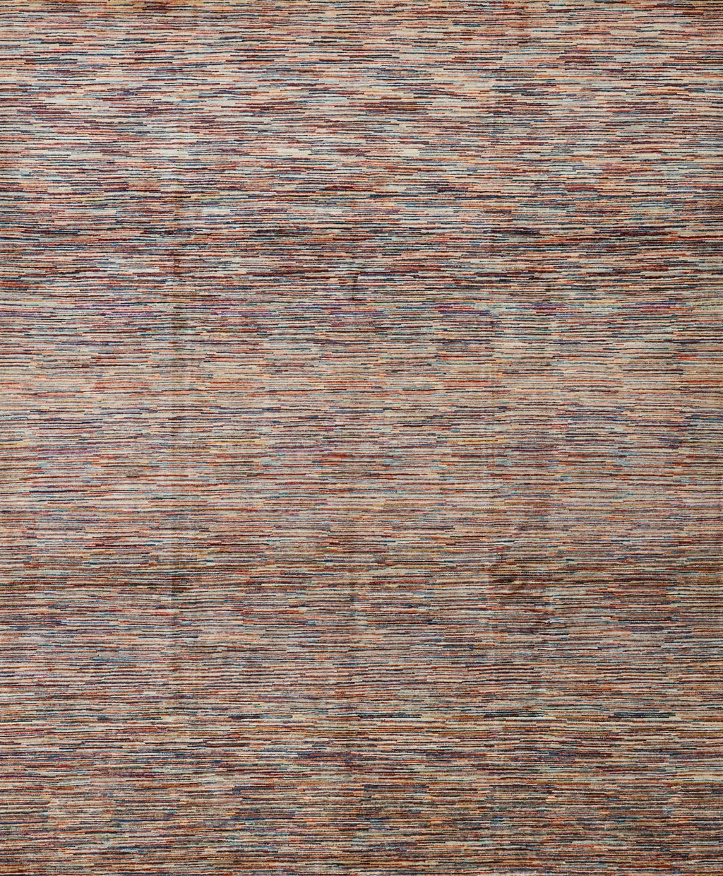 8x10 Ft Hand Knotted Gabbeh Rug - Striped Area Rug