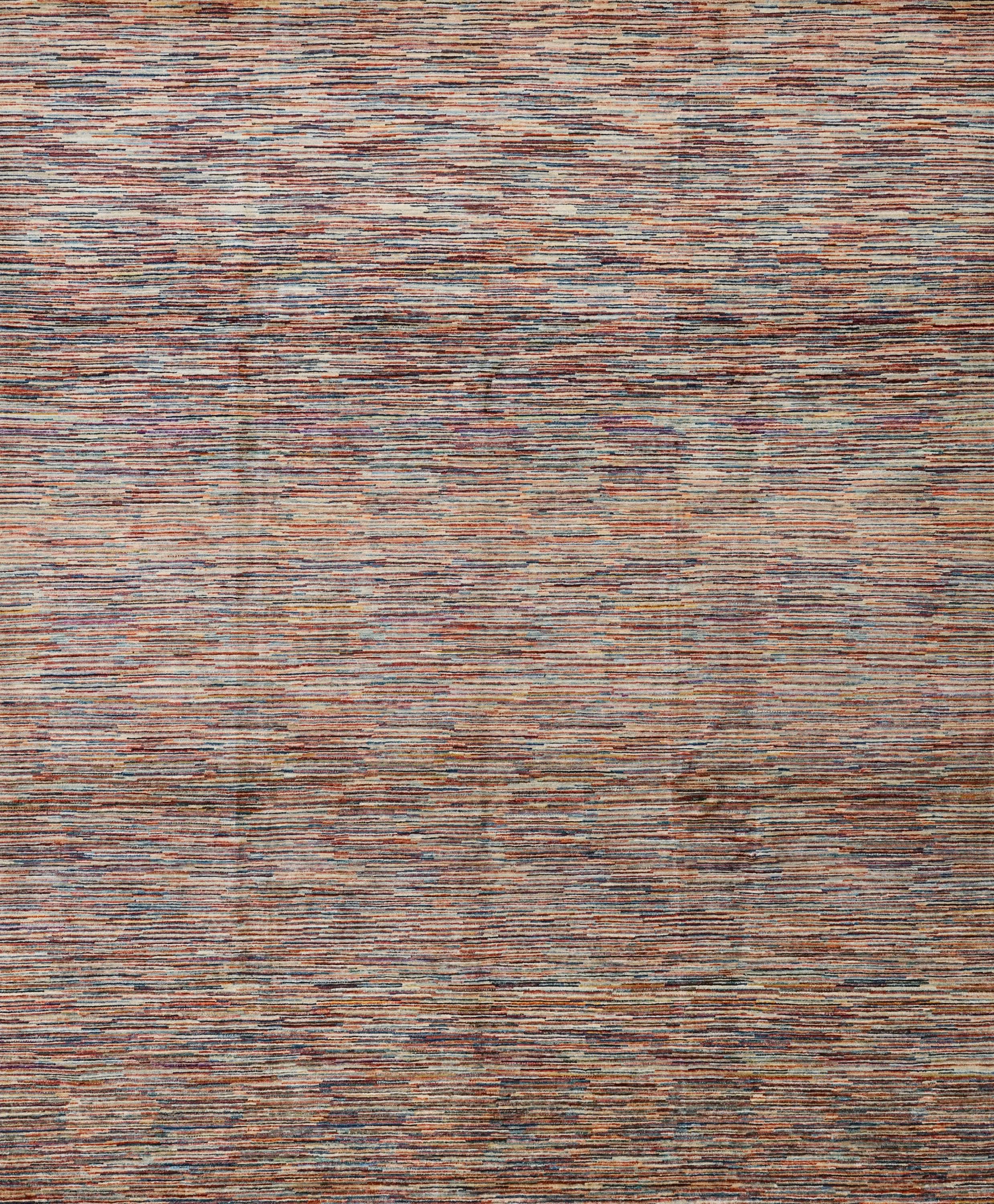 8x10 Ft Hand Knotted Gabbeh Rug - Striped Area Rug
