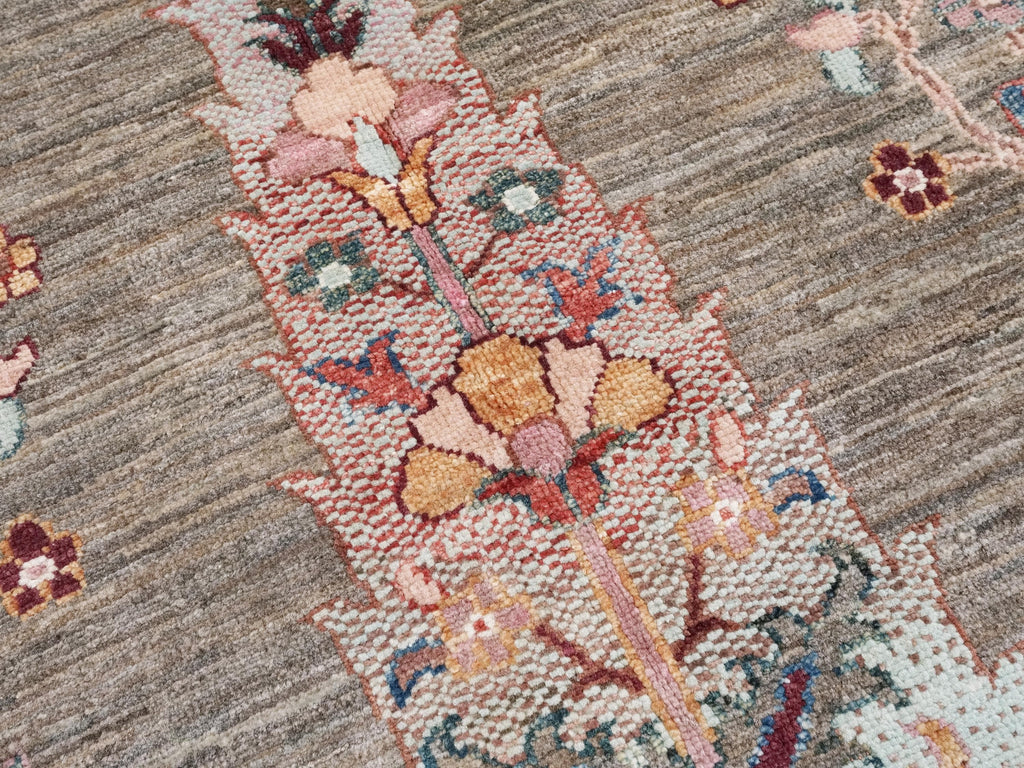 6x7 Ft Hand Knotted Tree of Life Rug - Afghan Wool Rug