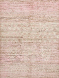 6x8 Ft Pink Moroccan Wool Rug - Hand-Knotted Area Rug